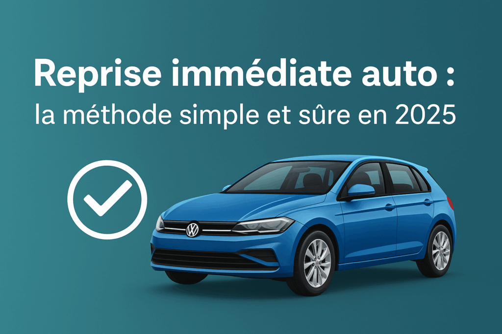 Illustration d’une voiture pour une reprise auto immédiate en 2025 carventures