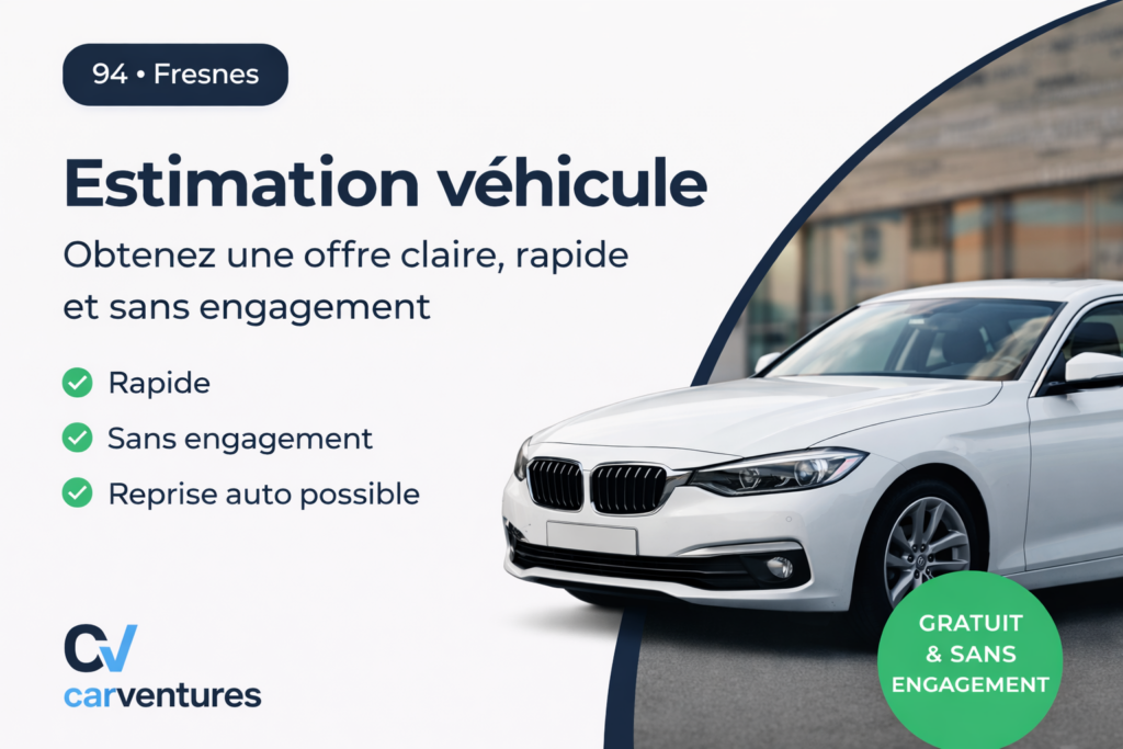 Estimation de véhicule à Fresnes (94) – CarVentures, reprise auto rapide et sans engagement