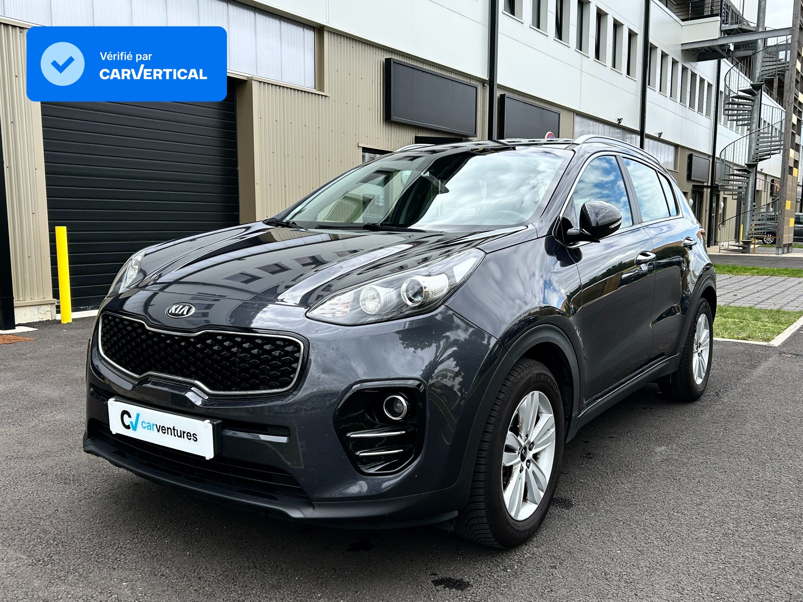 Kia Sportage IV 1.7 CRDi 115 Active 2WD (2018) - Gris foncé